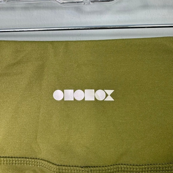 Ododos Cropped Olive Green Athletic Leggings Women's Size L Workout Yoga Gym - Picture 10 of 12